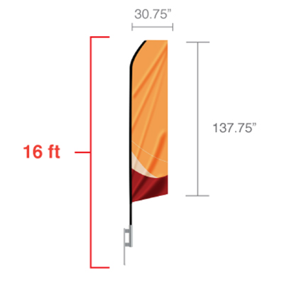 Econo Feather Flag (16ft)